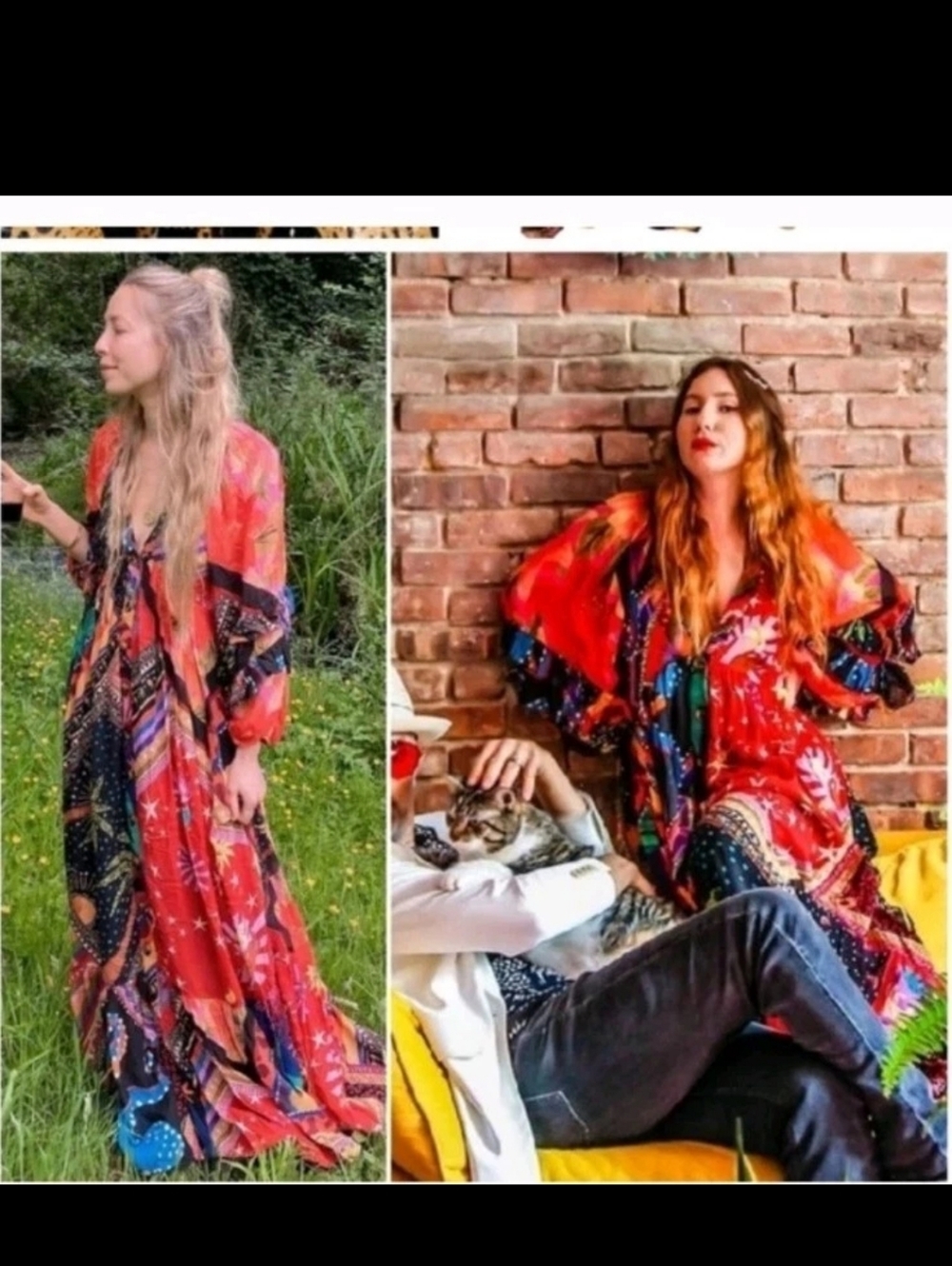 Farm Rio Diagonal Scarf Maxidress - Picture 3 of 7